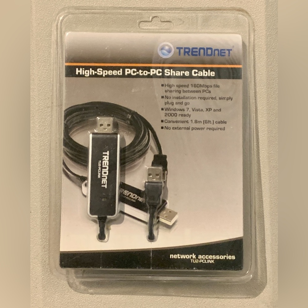 TRENDnet High Speed PC to PC File Transfer Share Cable TU2-PCLINK